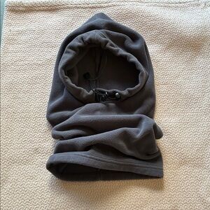 Gray Hooded Neck Warmer